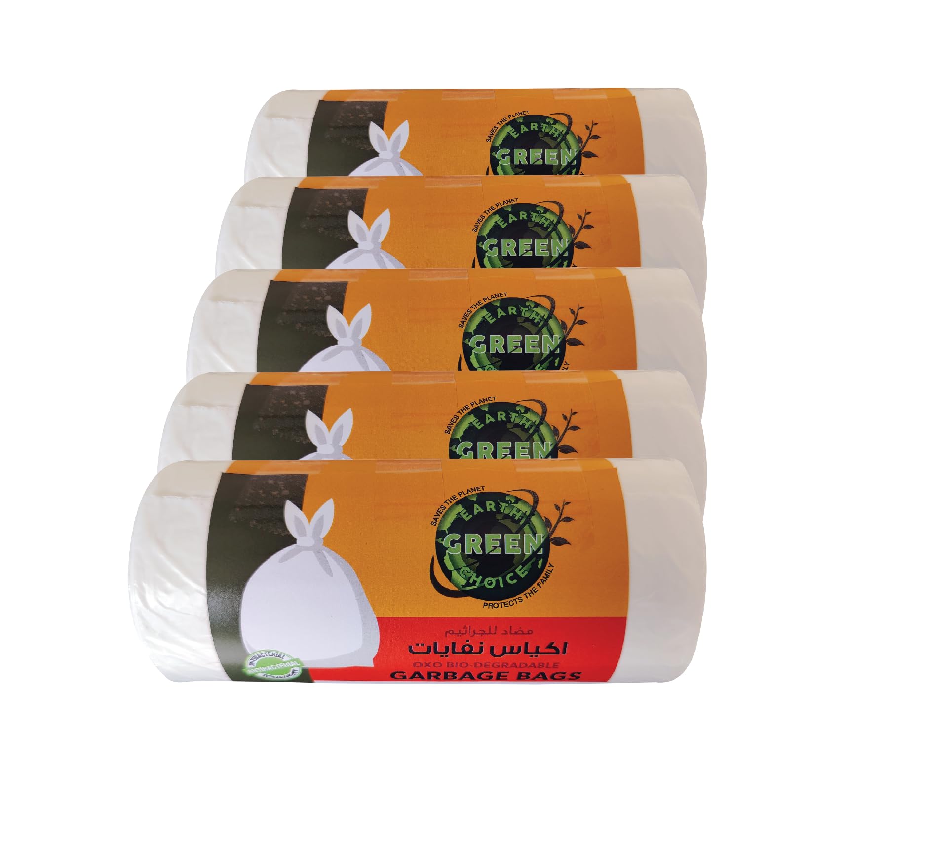 Bio Degradable White Garbage Bags 10 Gallons Small 54X60 Cms 4X30 Pcs Offer 120 Bags