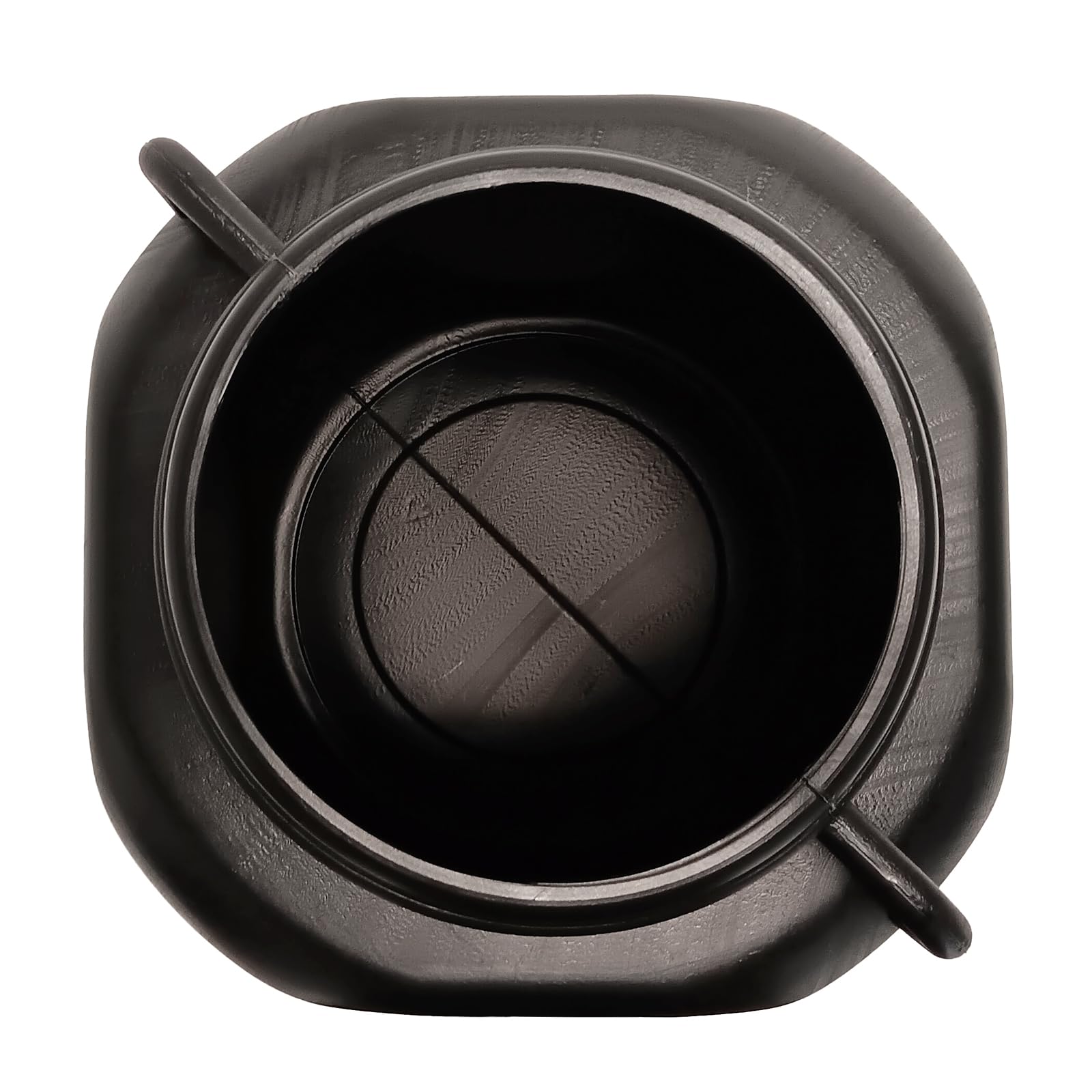 BAUPROFI Fût carré de 50 l - Noir - À col large - Convient à un usage alimentaire - Pour le camping et la pluie