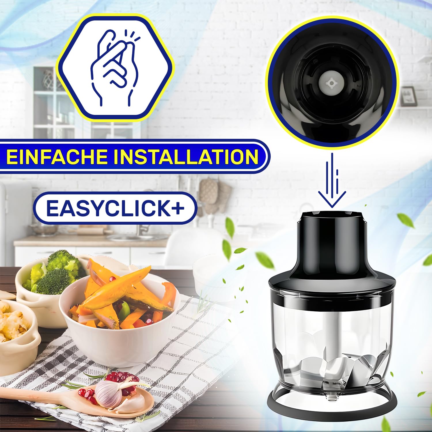 MONTERAL Getriebedeckel für Stabmixer mit Originalcode 7322115434 für den HC 350 ml Behälter für Braun Multiquick - Garantie 10 Jahre