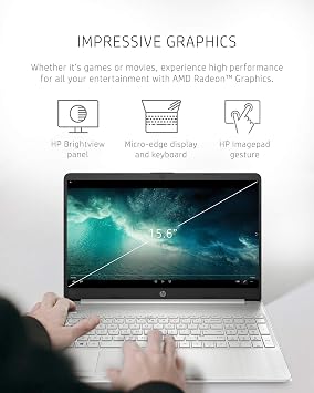 HP 14 Laptop, AMD Ryzen 5 5500U, 8 GB RAM, 256 GB SSD Storage, 14-inch Full HD Display, Windows 11 Home, Thin & Portable, Micro-Edge & Anti-Glare Screen, Long Battery Life (14-fq1025nr, 2021)