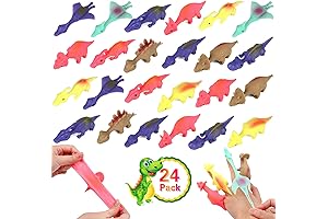 24 Pack Finger Flying Dinosaur Toy For Kids Ages 4-8