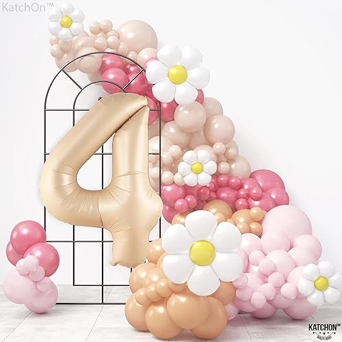 Miniatura 1360 de KatchOn, Globo dorado gigante del número 8 de 40 pulgadas, globo dorado del número 8 para decoraciones de cumpleaños de 8 años para niñas