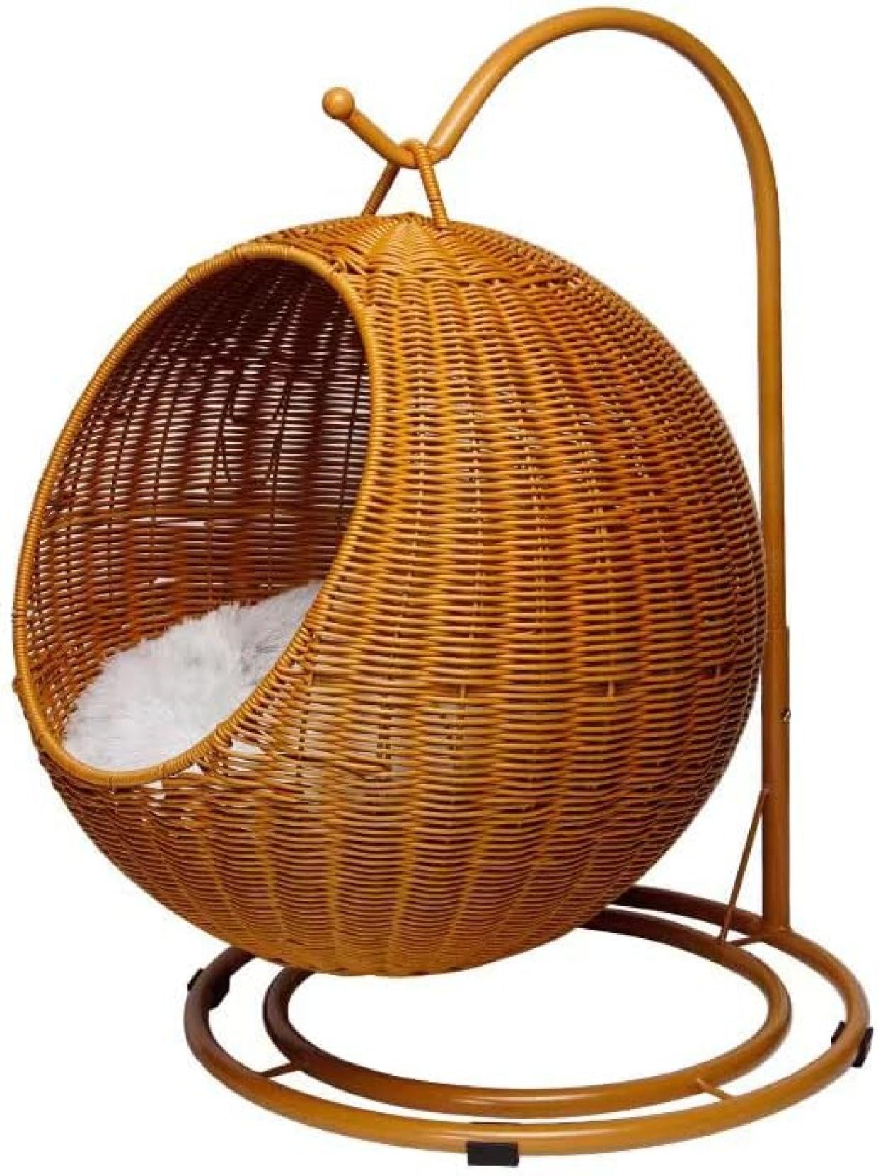 Amazon | 猫の家藤編み 31*45*66cm ゆりかごペット 夏用 ペット ハウス