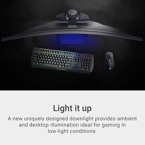 Vista 5 de Dell S3422DWG - Monitor curvo para juegos, pantalla curva 1800R de 34 pulgadas con frecuencia de actualización de 144 Hz, pantalla WQHD