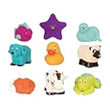 Battat – Assorted Bath Toys – 9 Pieces Animal Squirters – Pool – 10 Months+ – Bath Buddies (9 Pieces)