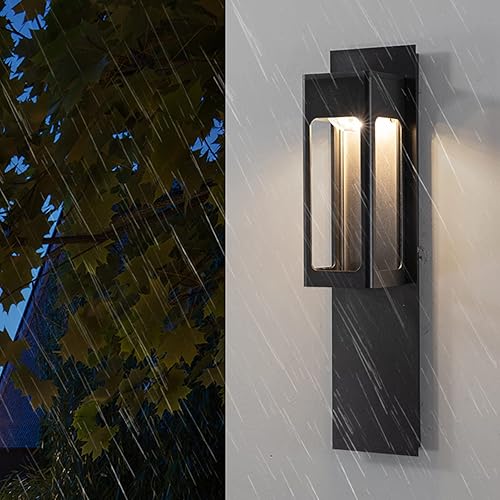 Miniatura 3 de Apliques de pared, lámpara de pared al aire libre, moderna puerta exterior, lámpara de inducción LED, aplique de pared, aplique de pared de metal en