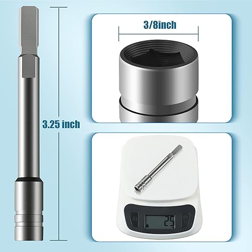 Miniatura 7 de Dreyoo Accesorio de extensión de destornillador para multiherramientas, adaptador de brocas hexagonales de 14 de pulgada compatible con Leatherman,