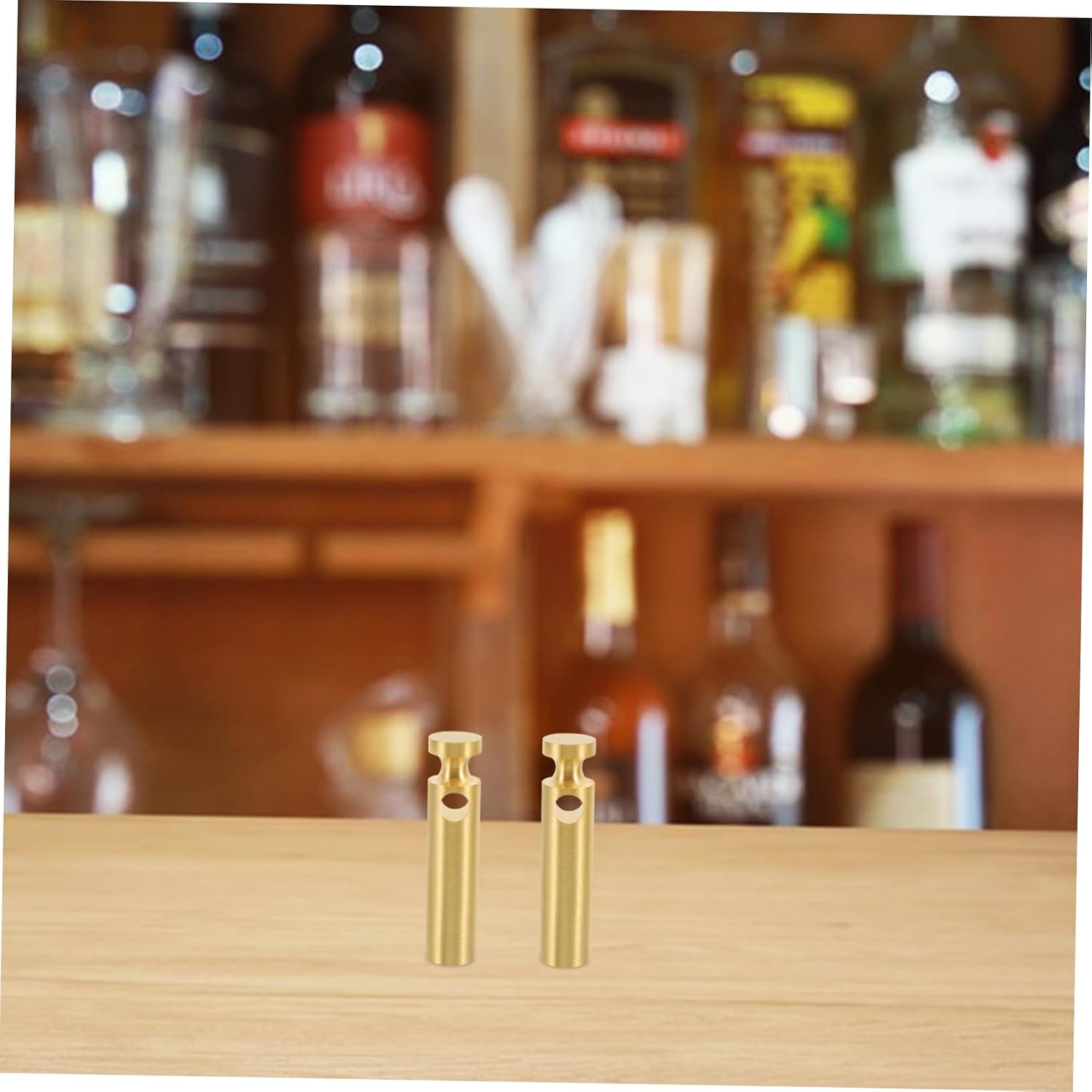 TEHAUX 2pcs Brass Wine Cabinet Fence Accessories Guardrail Connectors Posts Decor Post Connectors for Home Furniture