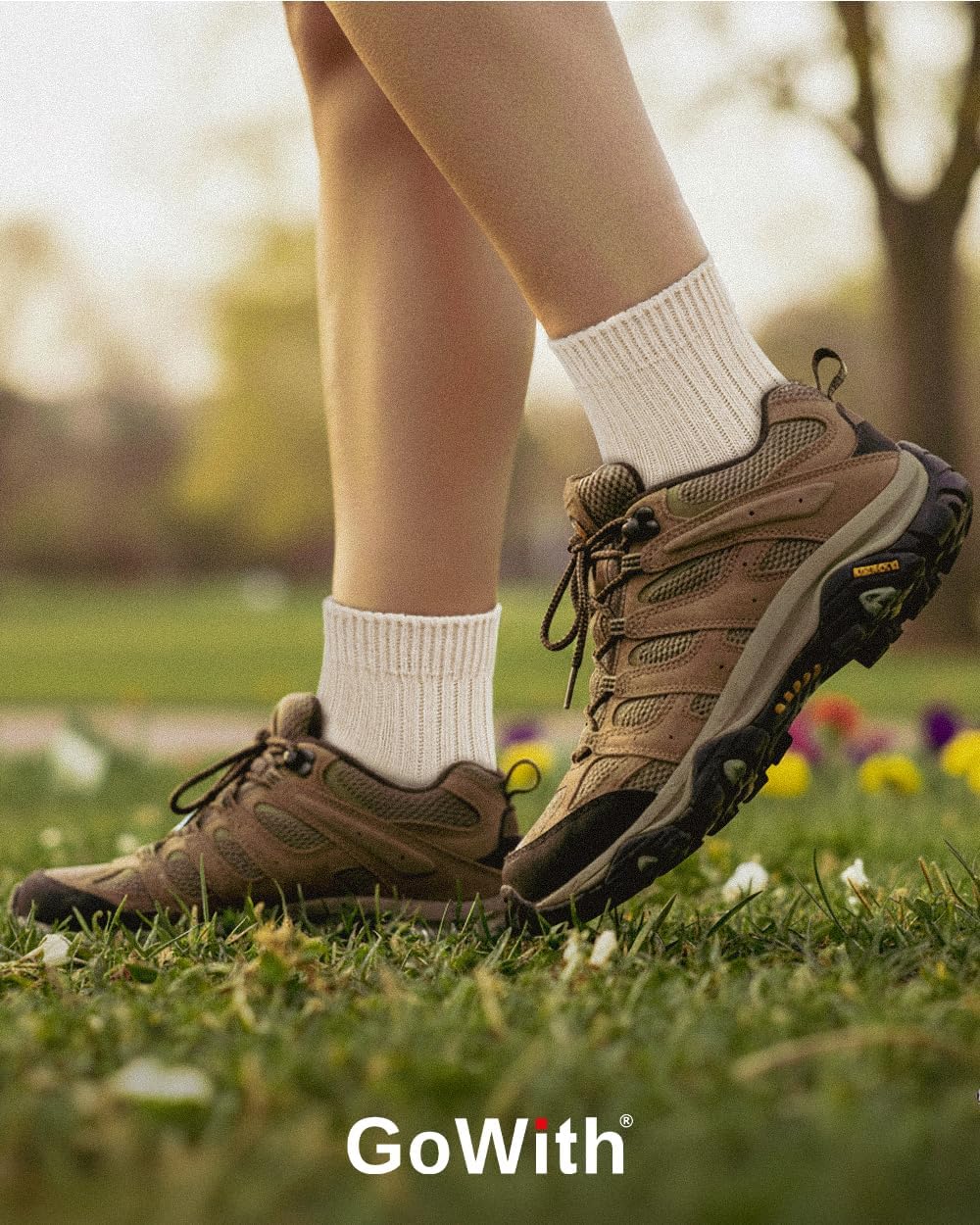 GoWith 4-5 Pairs Unisex Natural 97% Cotton Low-Cut Socks, Pure Cotton Comfy Cozy Breathable Seamless Socks for Men Women - Image 2