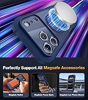 Vista 10 de Diaclara - Funda diseñada para iPhone 15 Plus de 6.7 pulgadas, transparente, cuerpo completo, con protector de pantalla, resistente de protección