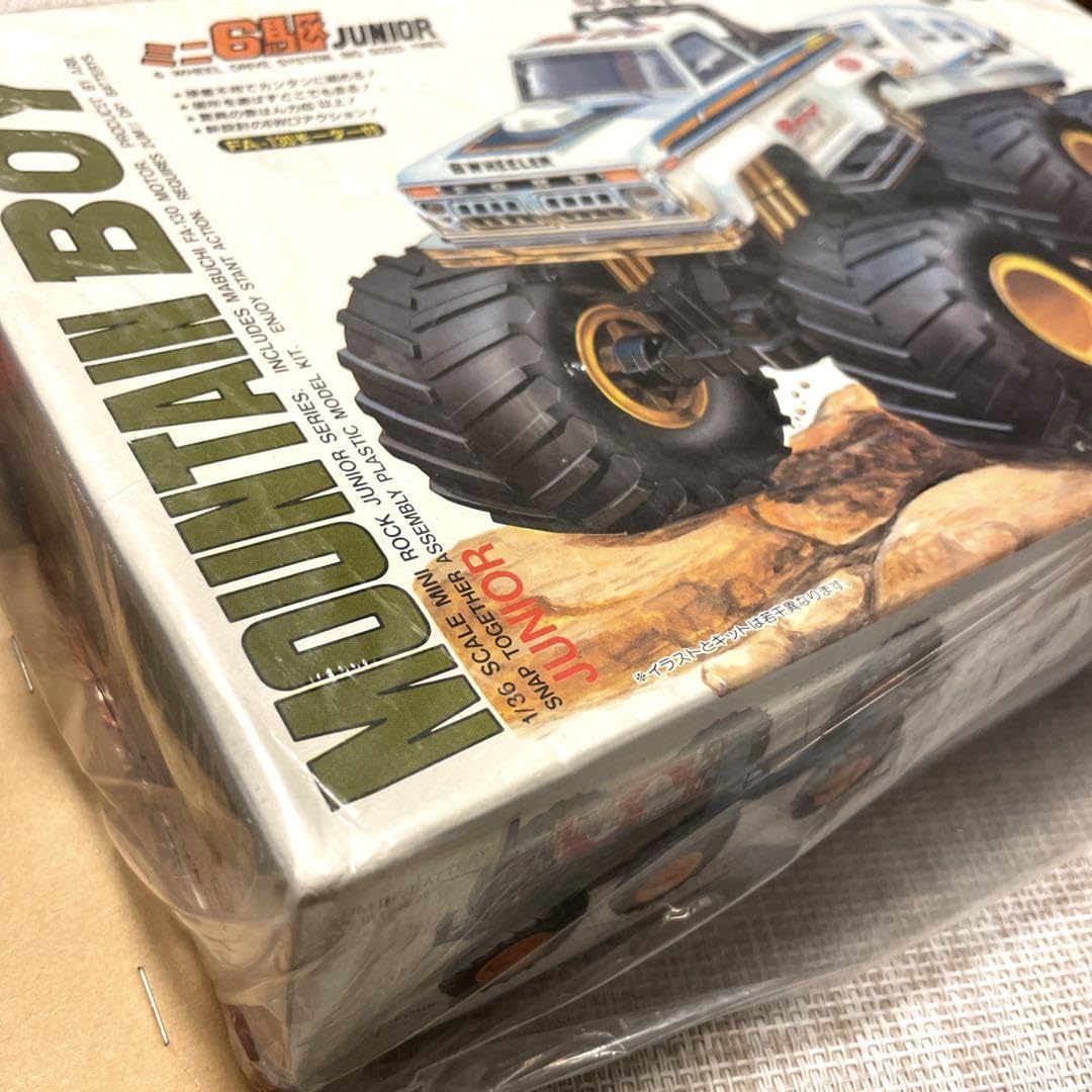 ARII 1/36 スケールミニ6駆　mountain boy jr Amazon.co.jp: アリイ マウンテンボーイJUNIOR ミニ6駆 136 プラモデル