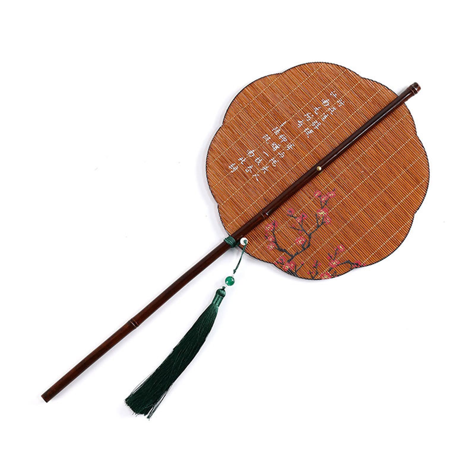 carotoe Fan, Round Folding Fan, Chinese Foldable Hand Handheld for Birthday Party Wedding Home Decorations