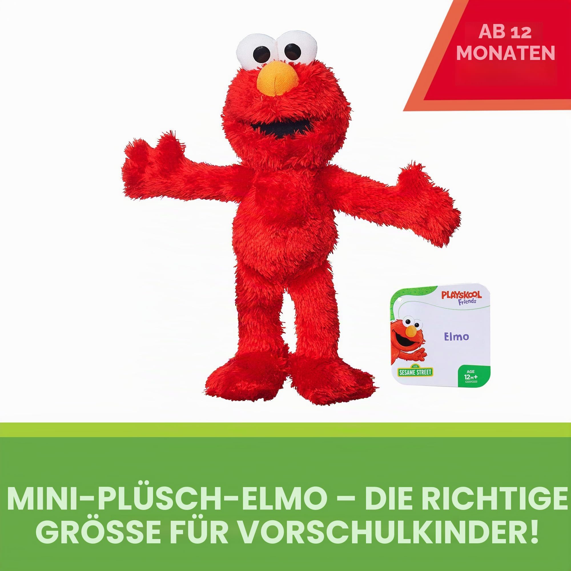 KOMUS Playskool Friends Sesame Street Elmo Mini Plüsch