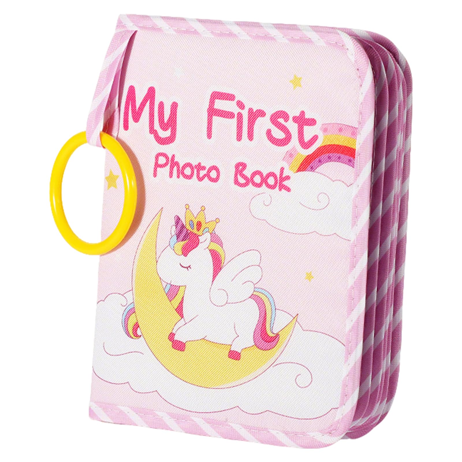 Baby Photo Album Baby Memory Book Cute Unicorn Soft Cloth Photo Book Memory Personalised Babys Gifts My First PhotoBook for Newborn Toddler Boy Girl Shower Party Favors
