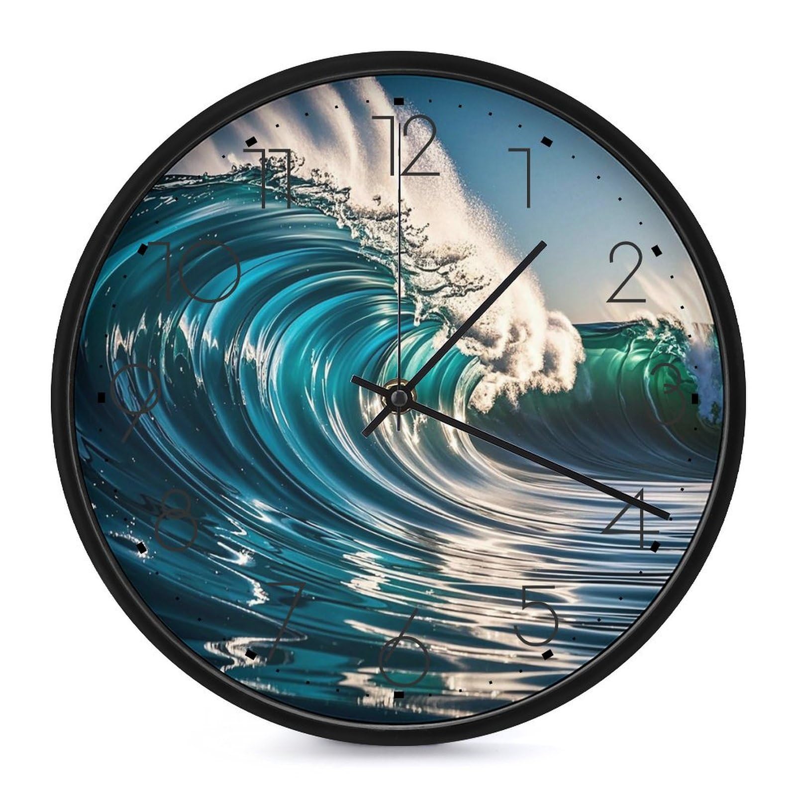 Horloge murale ronde à piles pour harmoniser votre cuisine