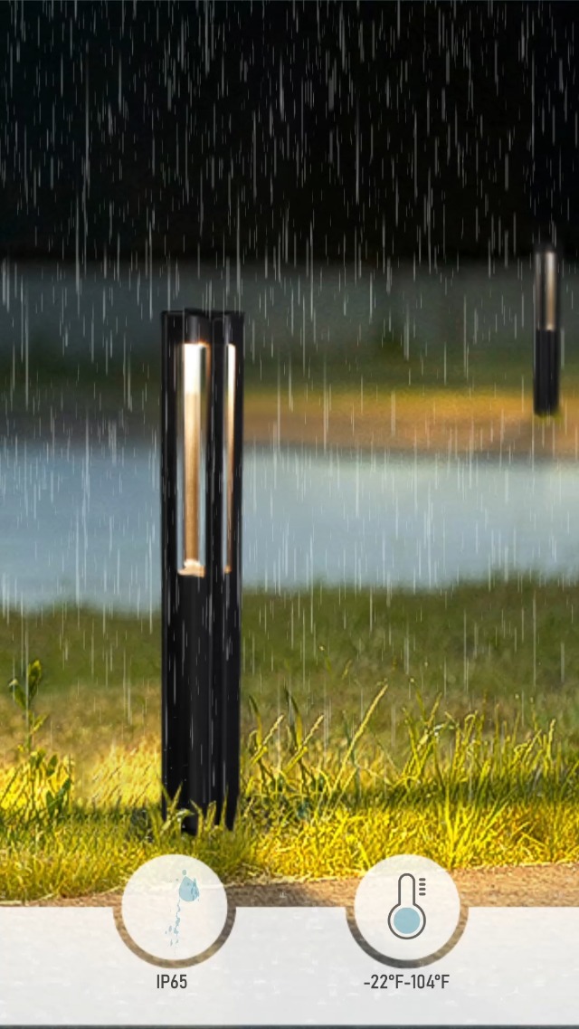 Image of LEONLITE 10-Pack 3W LED Low Voltage Path Lights Aluminum 3000K Black