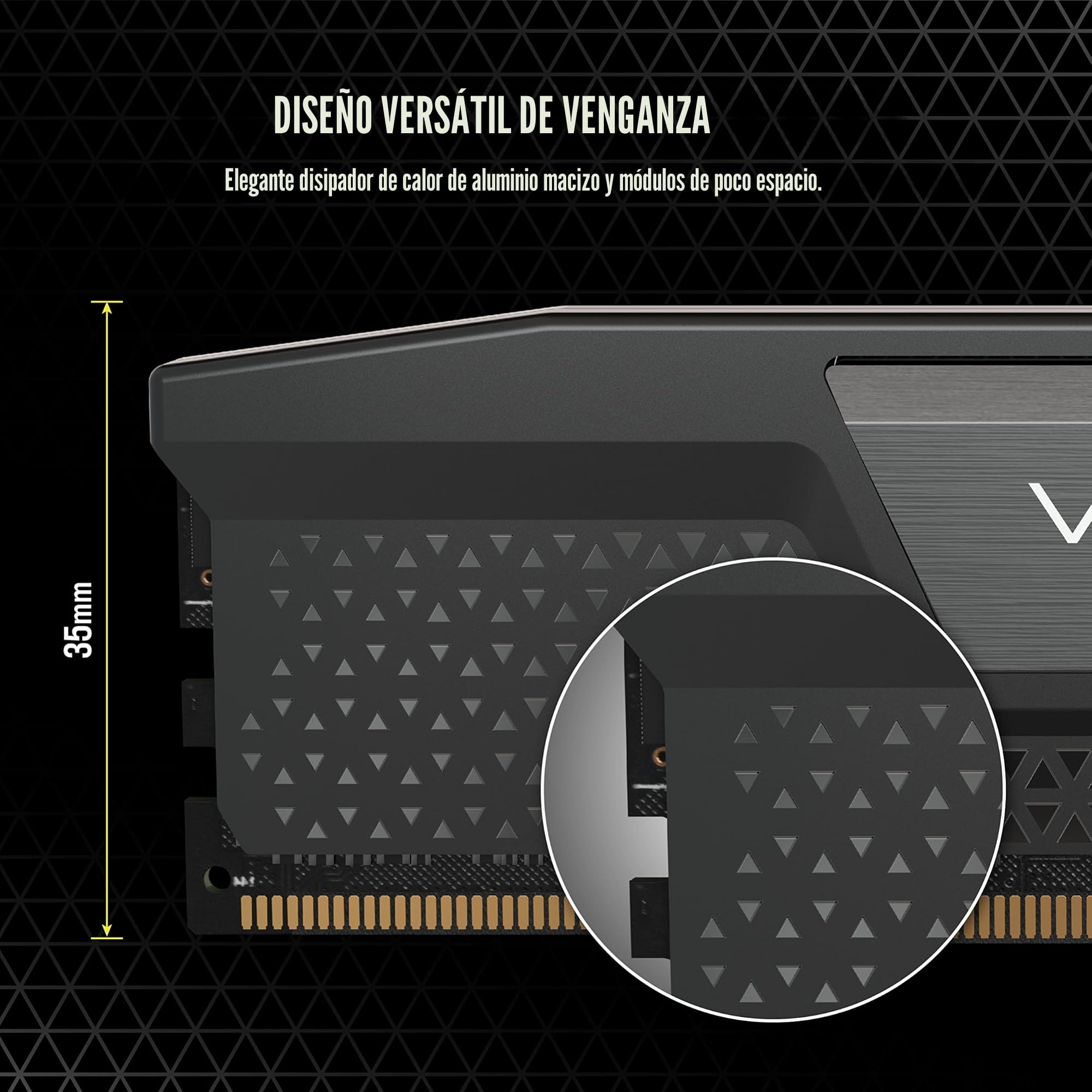 Corsair Vengeance DDR5 32GB (2x16GB) 6000Mhz C36 Memoria per Desktop (Regulación de Voltaje a Bordo, Perfiles XMP 3.0 Personalizados, Factor de Forma Compacto, Optimizadas para Intel) Negro