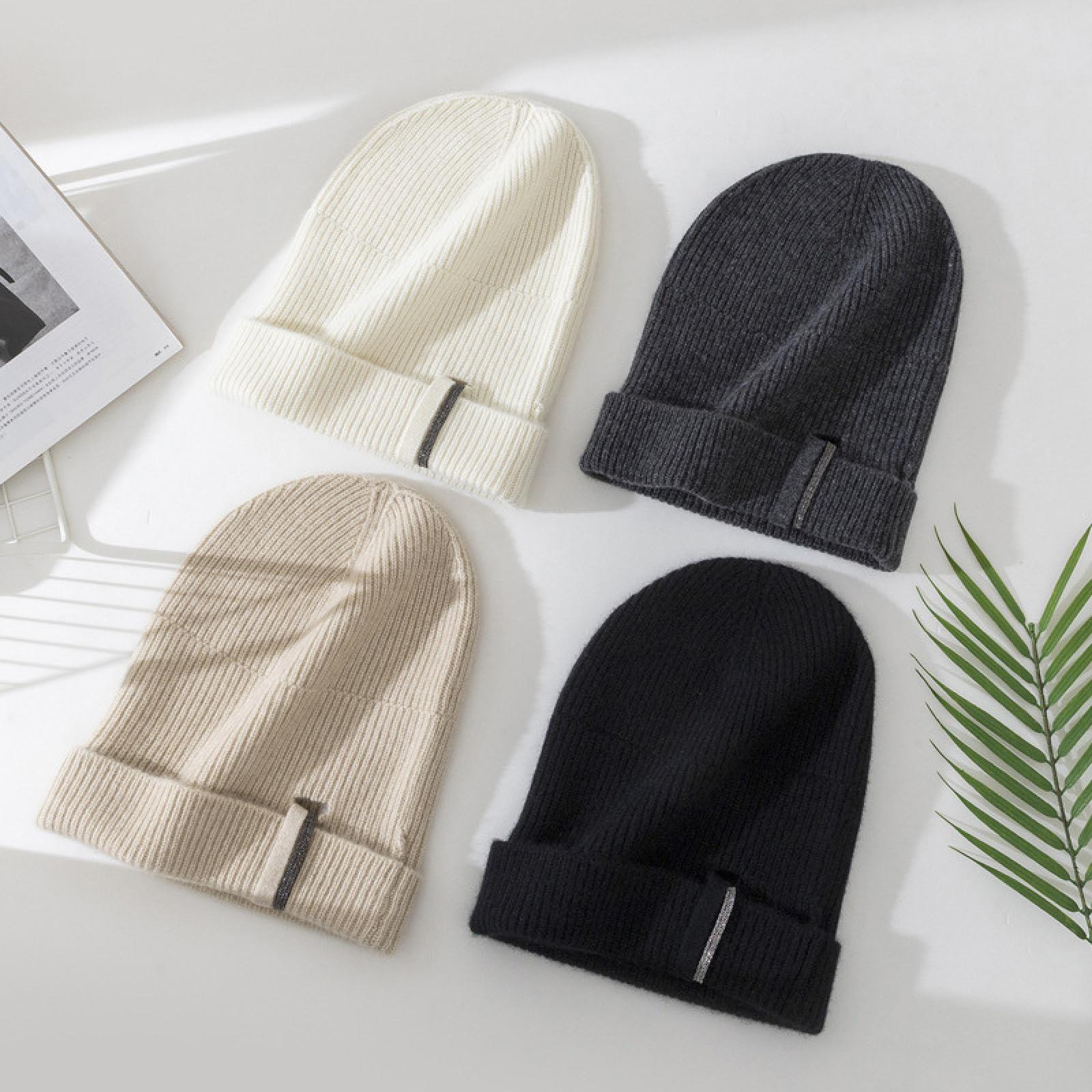 Czapka z dzianiny, czapka beanie, na jesień i zimę, do jazdy na rowerze, potrójna, zimna czapka, pogrubiona czapka z dzianiny
