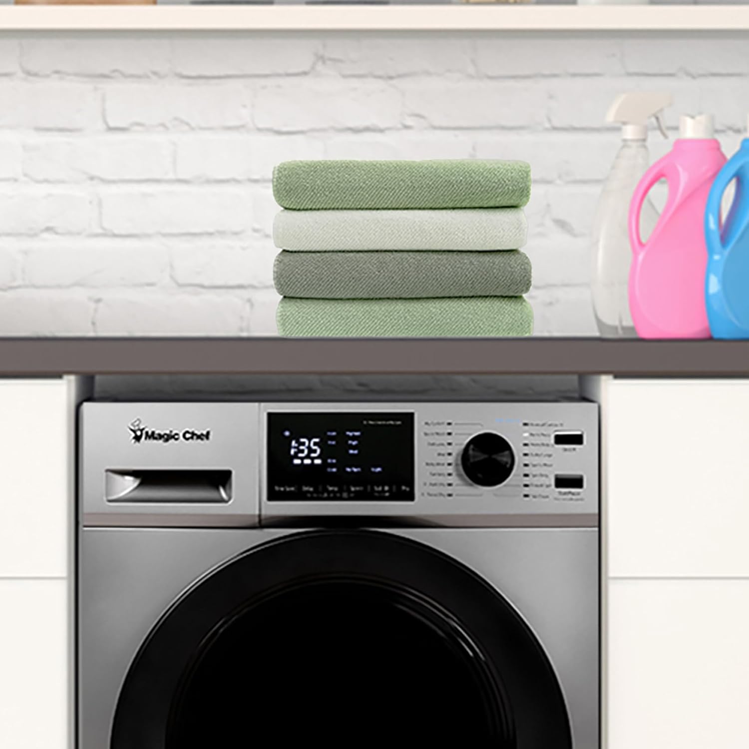 2.7 cu. ft. All-in-One Washer and Dryer Combo in Silver