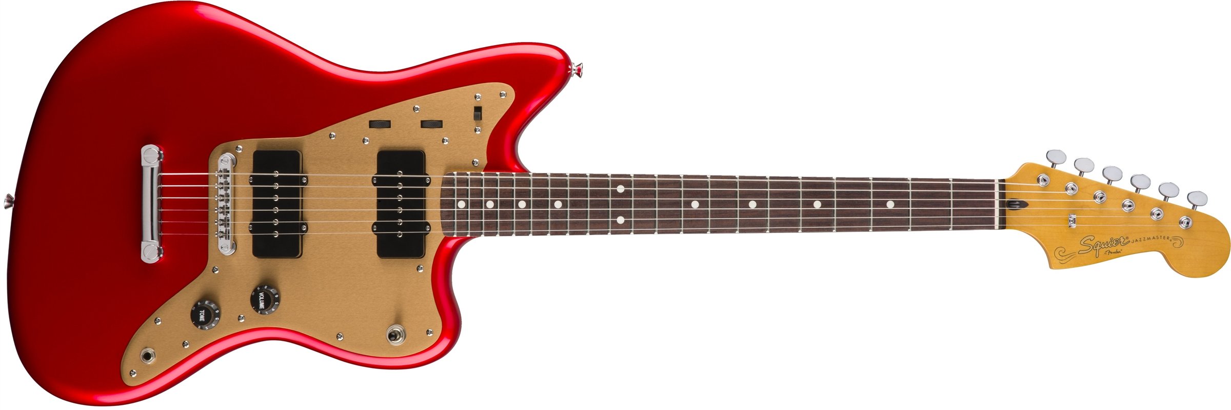 Squier by Fender Deluxe Jazzmaster Stop-Tail - Candy Apple Red