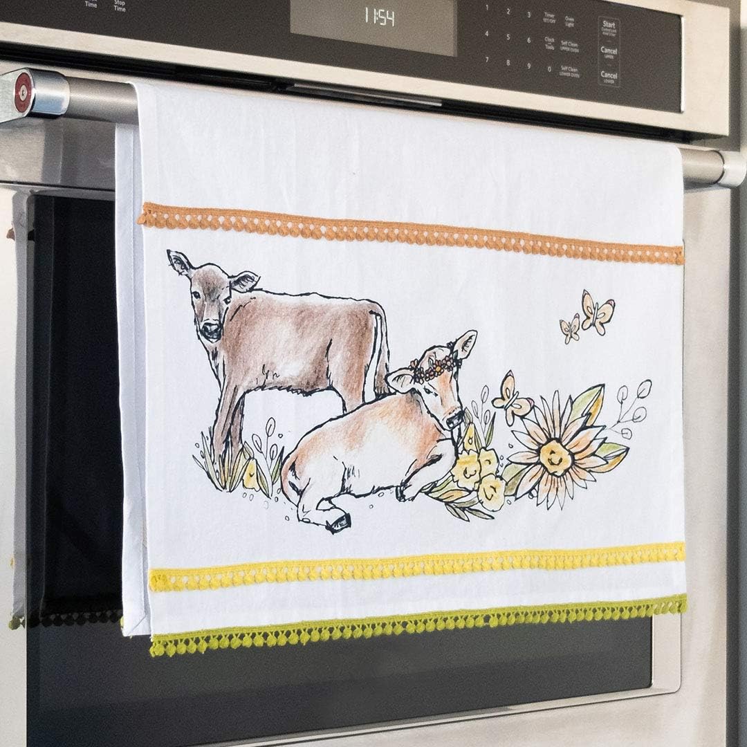 Everything Kitchens 19" x 28" Tea Towel | Have a Cow Jersey Calf