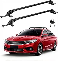 Wilytyres 43" Universal Adjustable Roof Rack Cross Bars - Heavy-Duty Aluminum, 165lbs Capacity for Kayak, Bike, Luggage on Bare Roof Cars w/ Theft Locks
