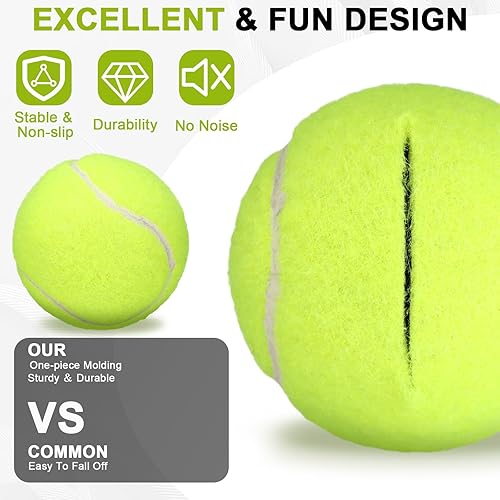 Miniatura 4 de Chunful 32 pelotas de tenis para patas de silla, protectores de piso, pelotas de tenis precortadas a granel para sillas de aula, escritorios,