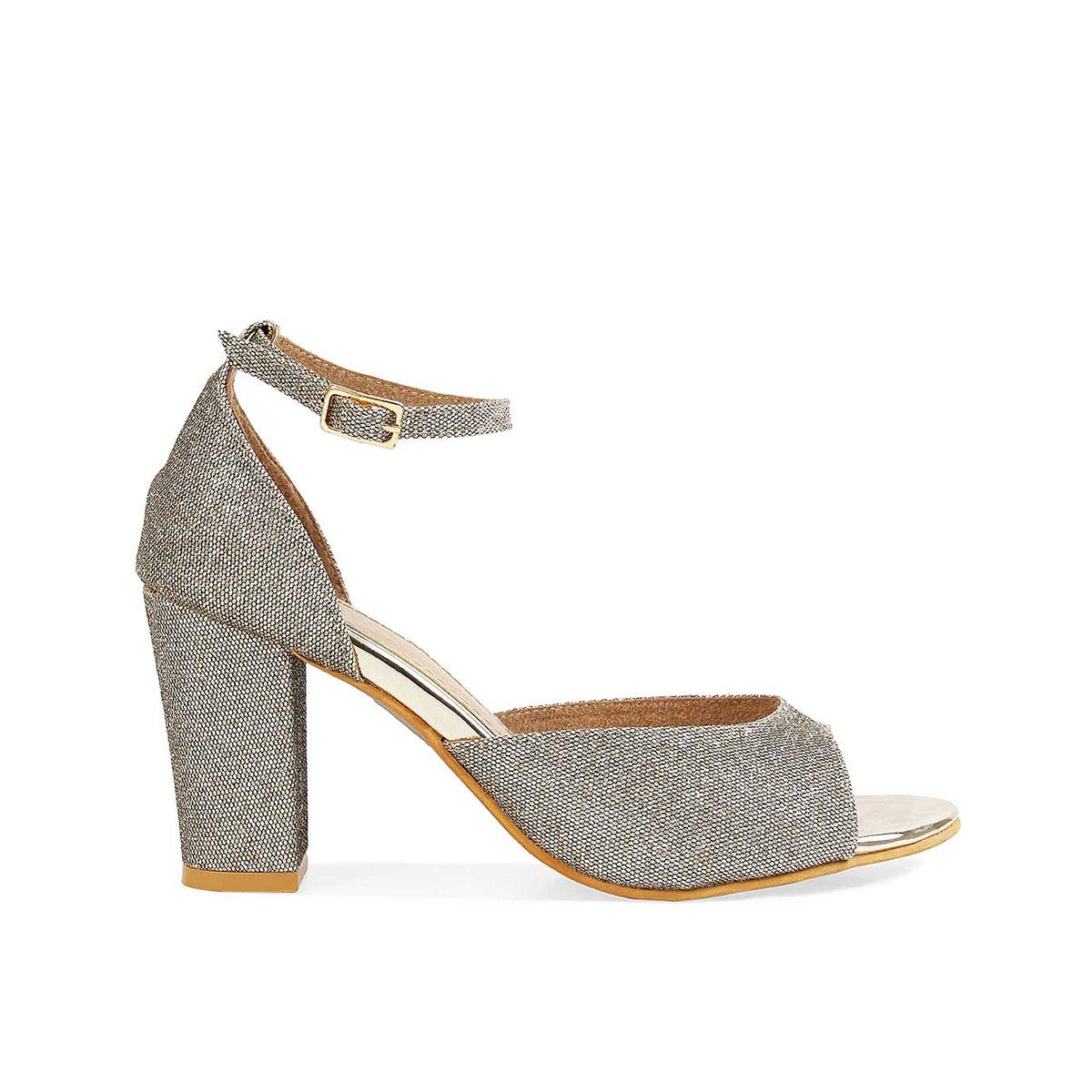 ROCIA By Regal Antique Gold Womens Shimmer Strap Block Heels (B0BW9TV7VG) Amazon Price History, Amazon Price Tracker