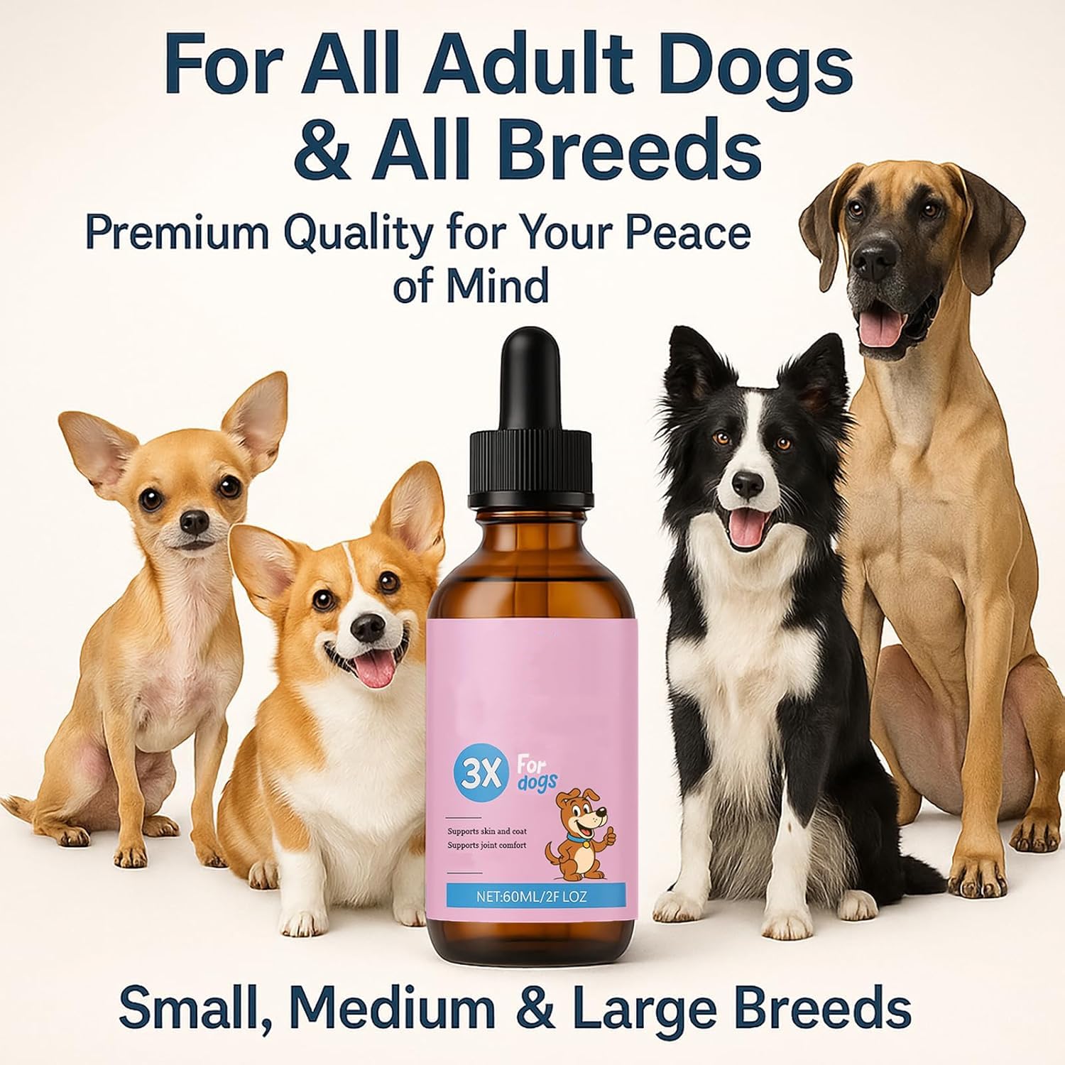 Collagène liquide de qualité supérieure pour chiens, mobilité pour tous les chiens ,1pcs