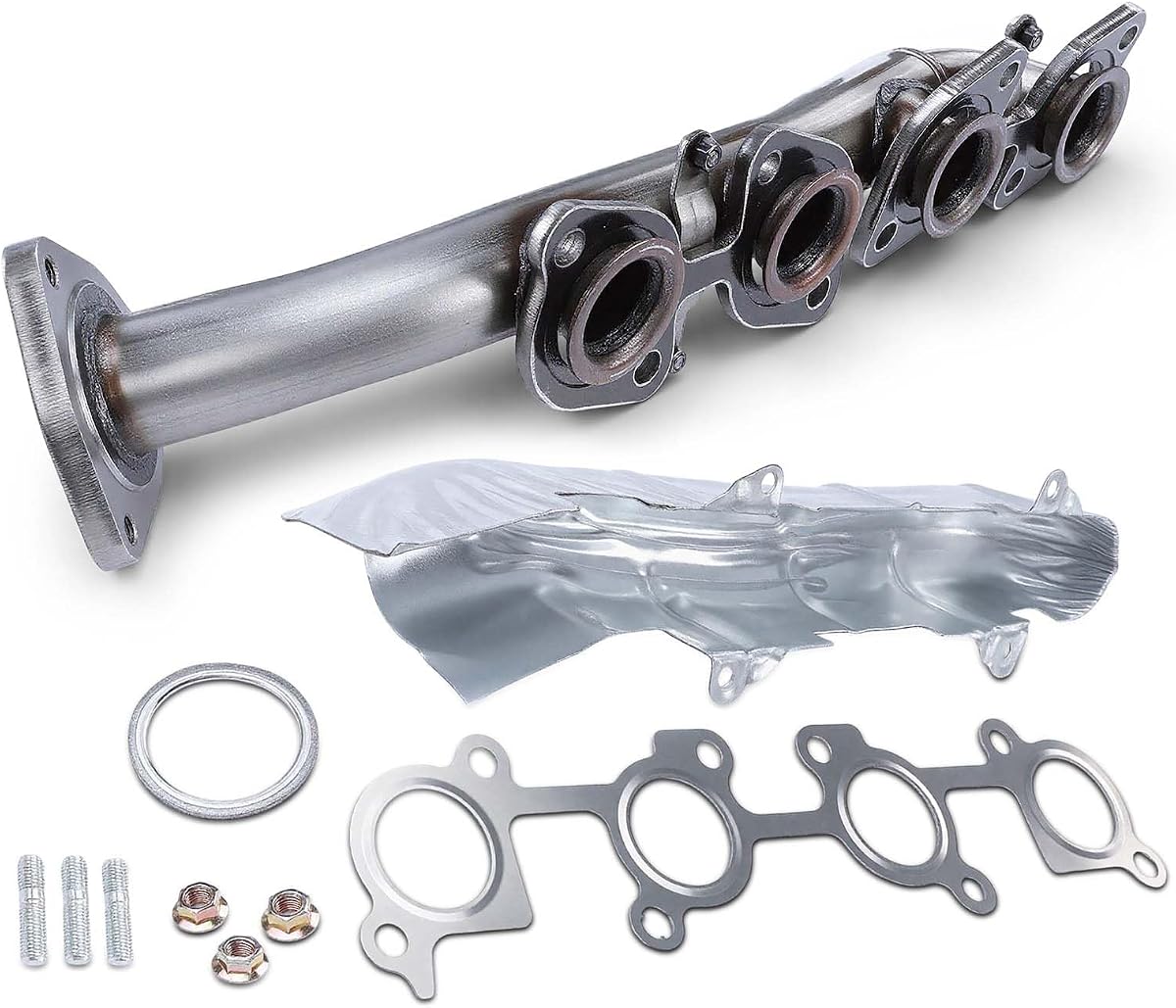 A-Premium Left [DOHC 8Cyl 4.7L] Exhaust Manifold Kit W/Gaskets & Hardware | Compatible with Toyota Sequoia 2001-2004, Tundra 2000-2004, Replaces 1710550151