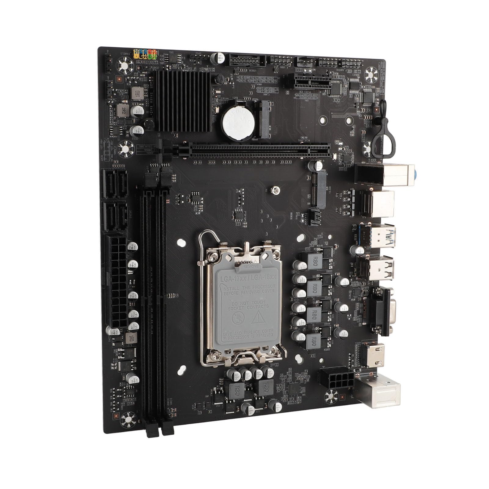 Płyta Główna DDR4, Płyta Główna H610 GAMING PLUS, DDR4 M.2 PCIE 4.0 1000Mbps LAN USB 3.2 Gen1 VGA Płyta Główna do Gier Obsługuje Gniazdo LGA 1700