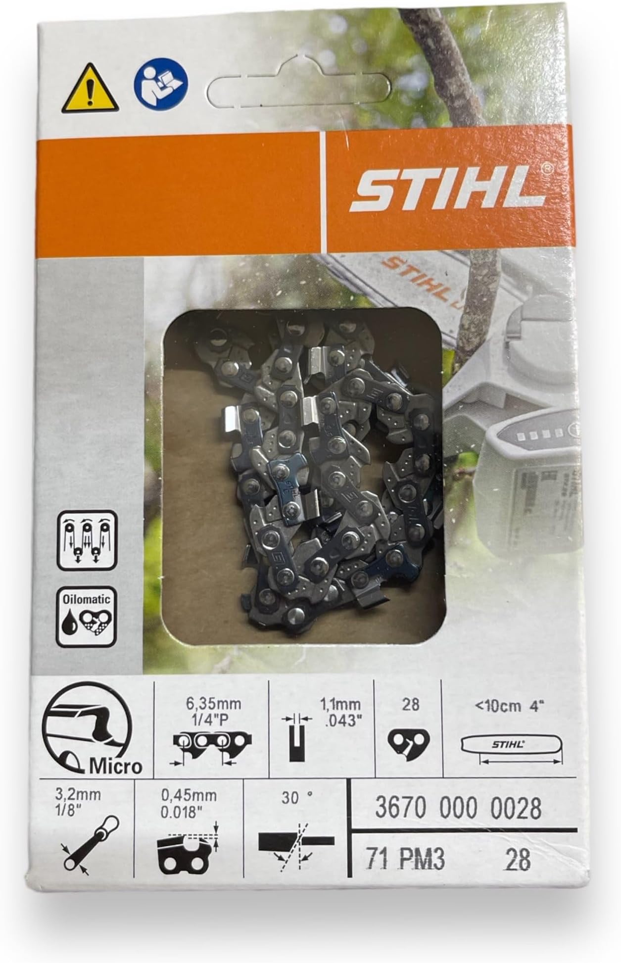 Stihl, Saw Chain for GTA 26 36700028 Amazon.co.uk Garden