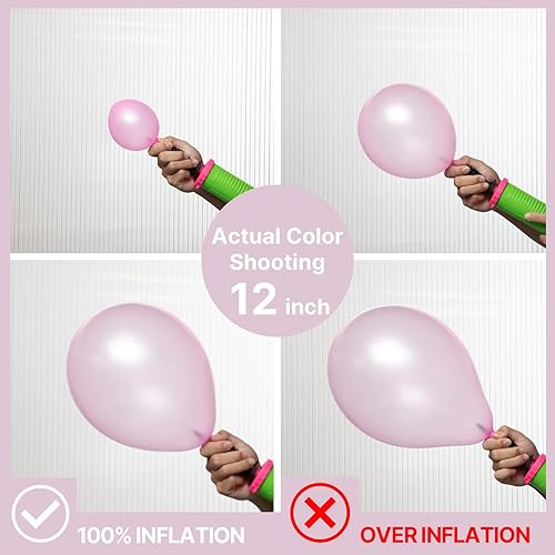 Vista 958 de PartyWoo Globos de color rosa claro, 100 globos de látex de color rosa pálido pastel de 12 pulgadas para graduación, boda, baby shower, revelación