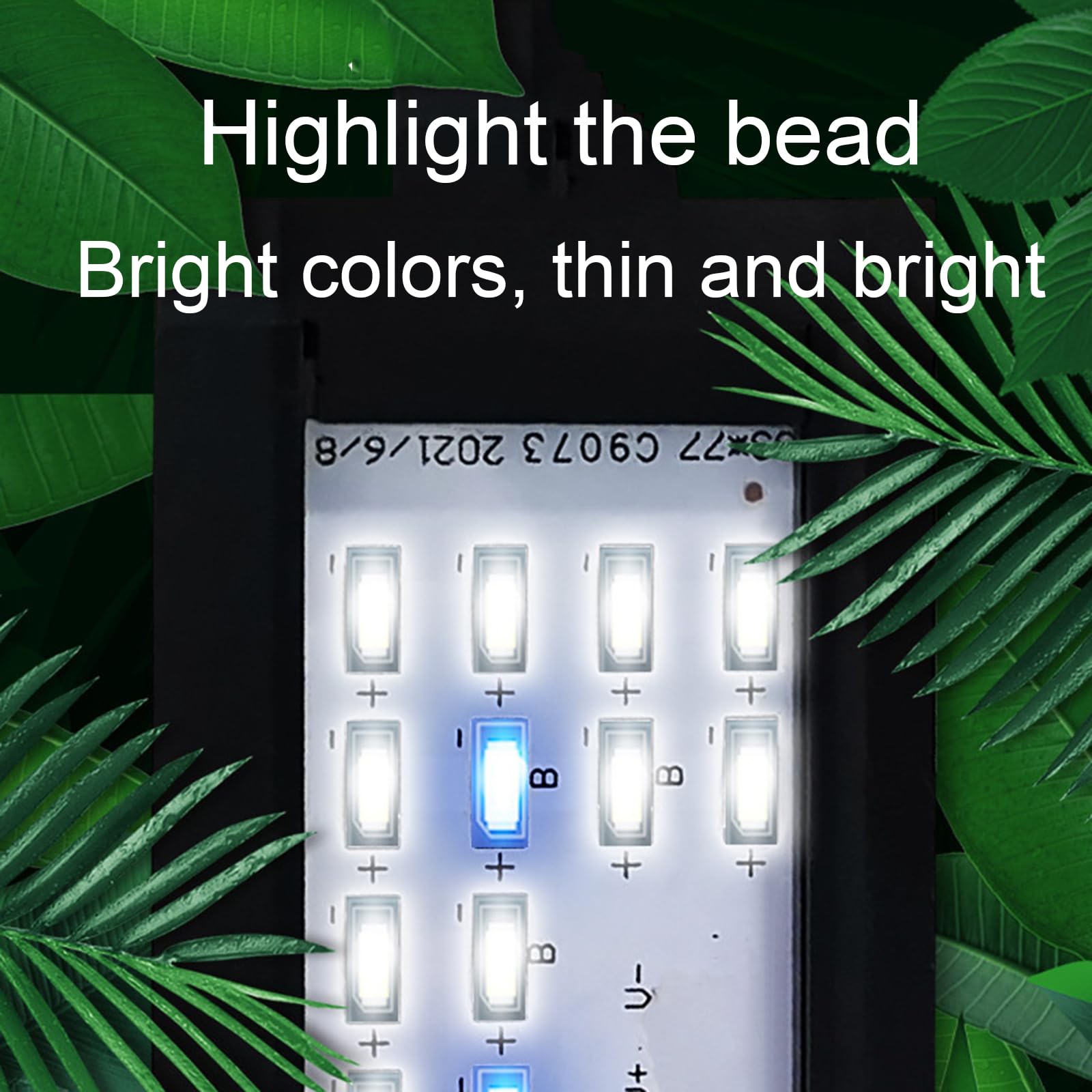 Luces de acuario, iluminación que cambia de color, adecuadas para vidrio de grosor inferior o igual a 8 mm, adecuadas para cultivar peceras de agua dulce de agua salada, 9 W