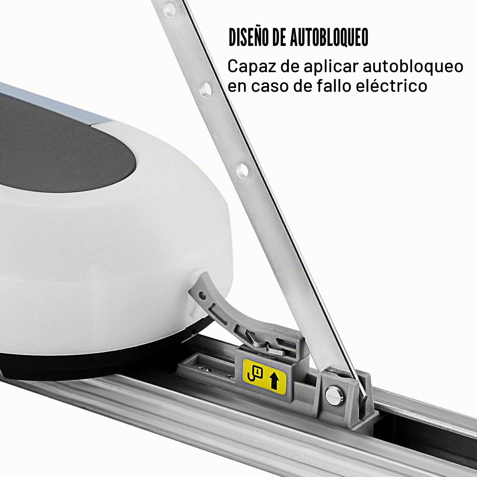 VEVOR - Portal de garaje automático con código rodante 1000 N completo para puerta basculante 200 W máx. puerta eléctrica a cilindro código rodante para puertas seccionales y puertas abatibles