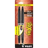 Pilot, FriXion Ball Erasable & Refillable Gel Ink Pens, Fine Point 0.7 mm, Pack of 2, Black – view 1