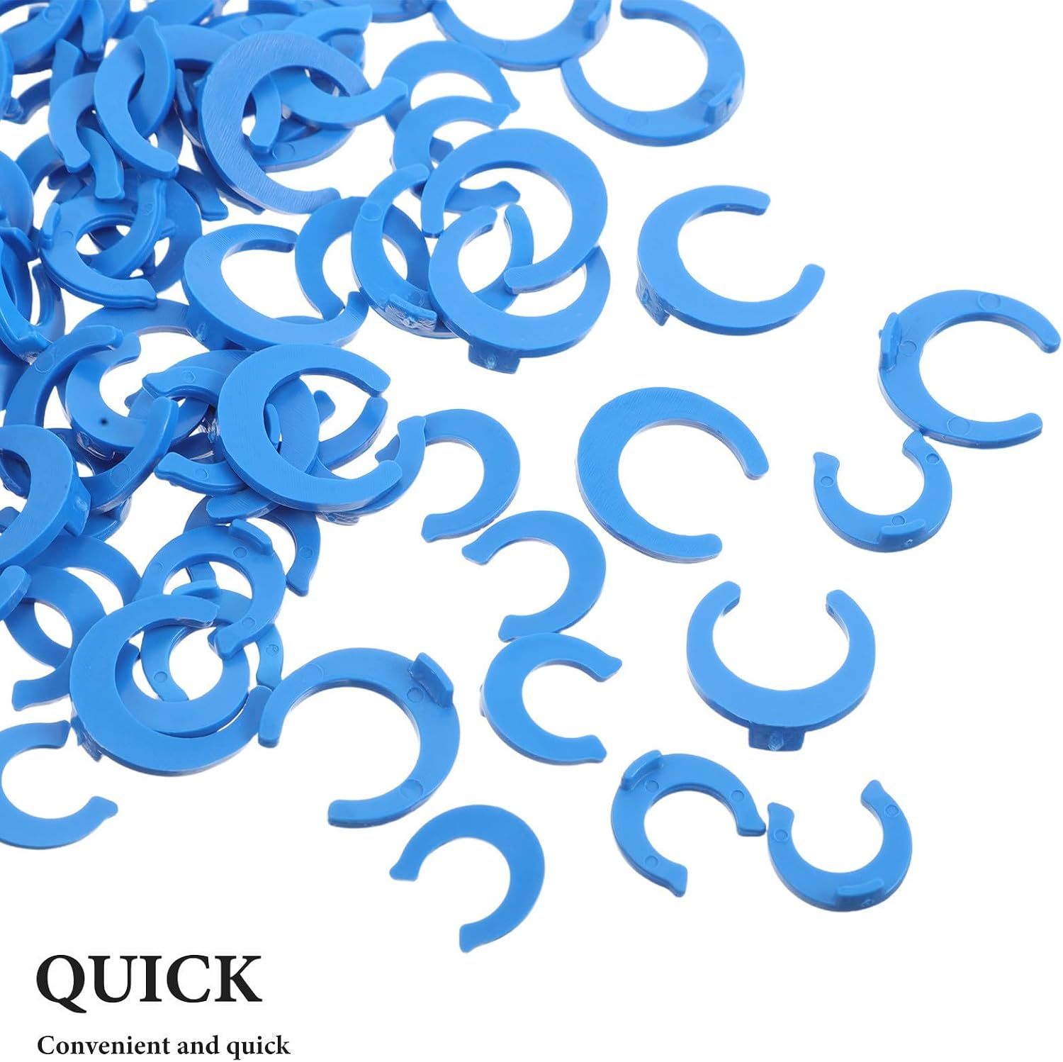 Locking Clips Plastic Blue 200pcs for Water Filter Fittings Quick Connector Clips Secure Connection and Versatile Compatibility Accessories for Water Purifier and Filtration System