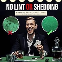 Vista 6 de Cobertor de mesa para juegos de cartas de fieltro para póquer, Mahjong, Dominó, Bridge y juegos de mesa, mantel elástico ajustado para mesas Verde