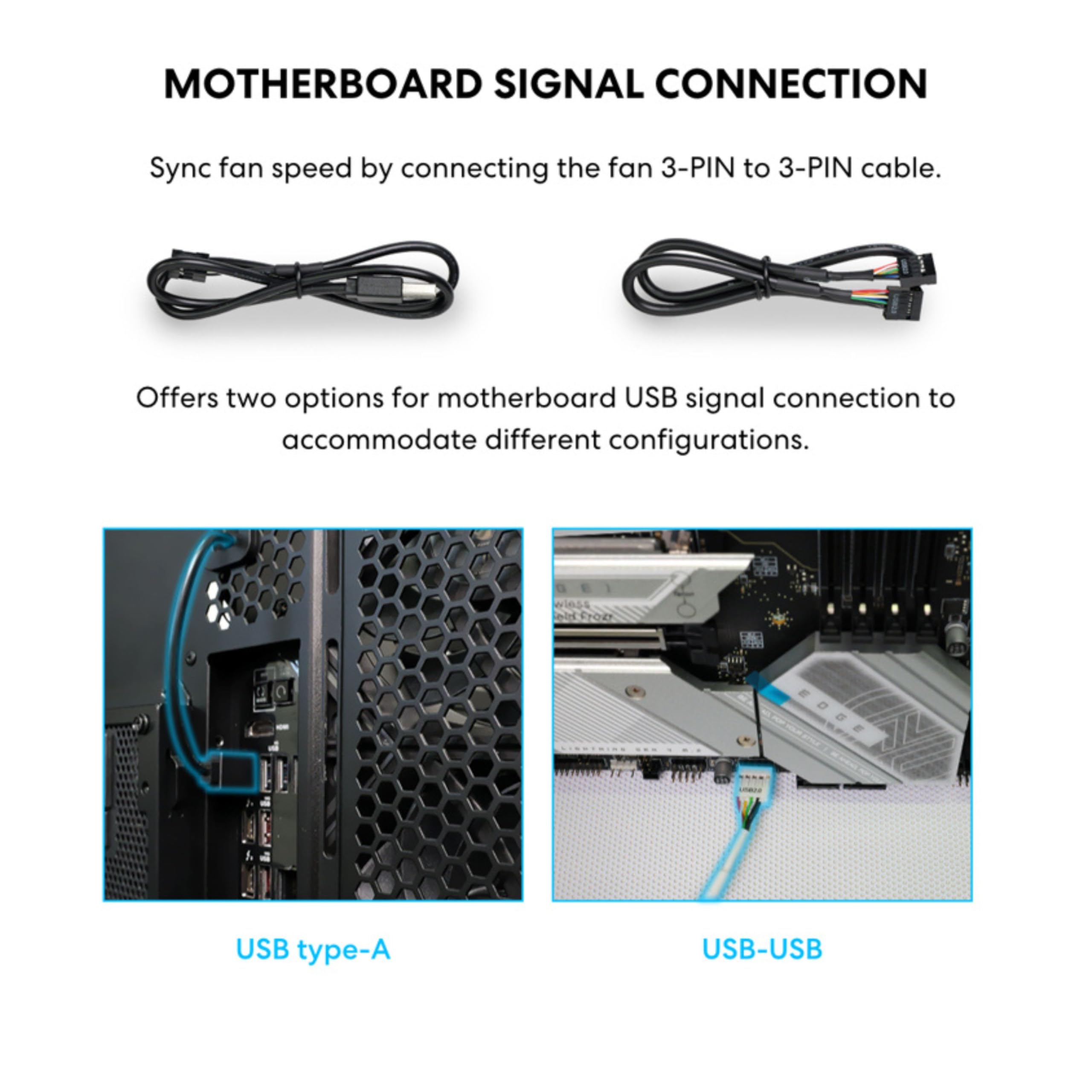 Hub Ventilador Universal Lian Li | Controlador PWM USB | Montagem Magnética 6 Portas