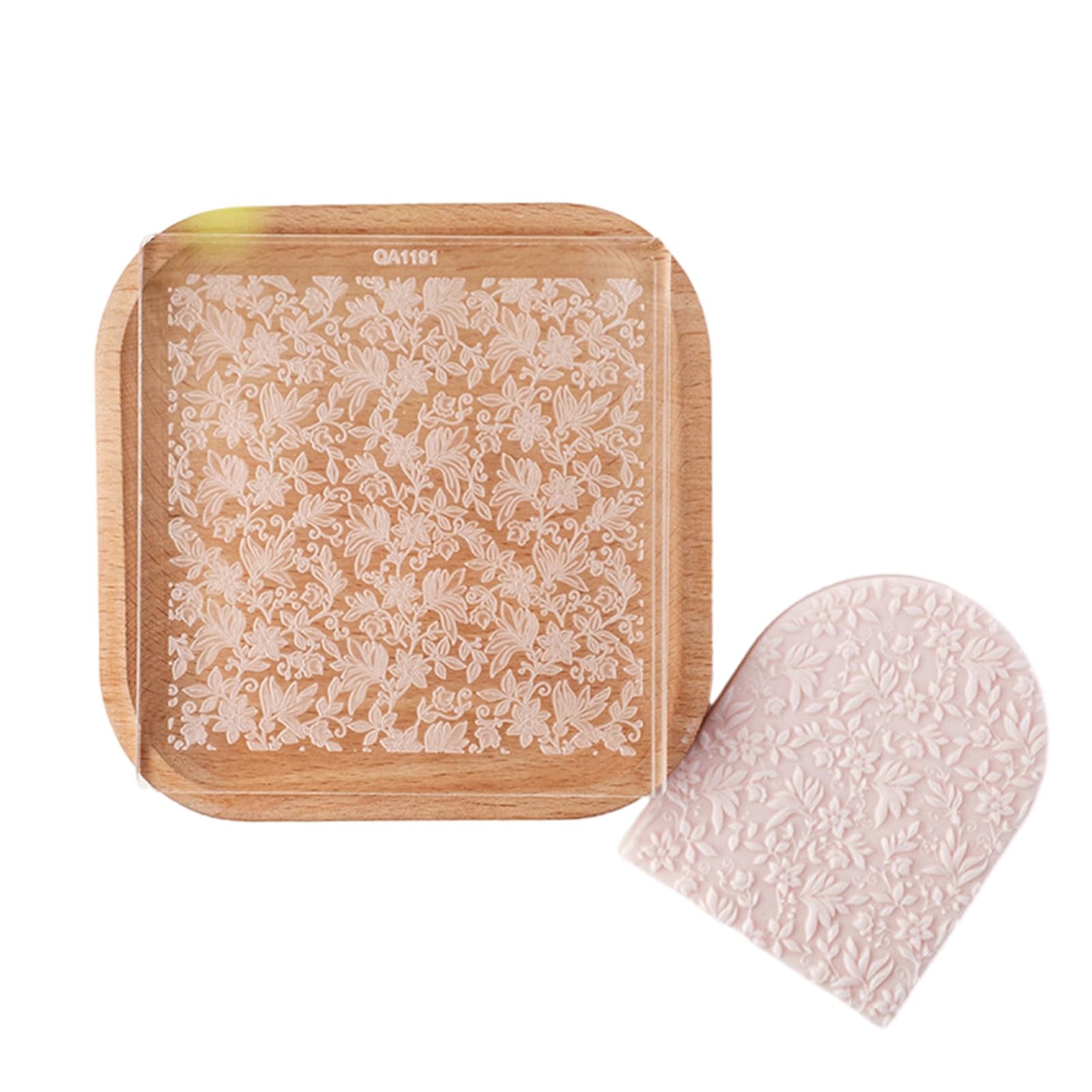 Elnwnnkc Cookie Pressing Embossing Mold Floral Fondant Cookie Embossing Mold Baking Tool for Decorating Cake Chocolate Silicone Impression Fondant