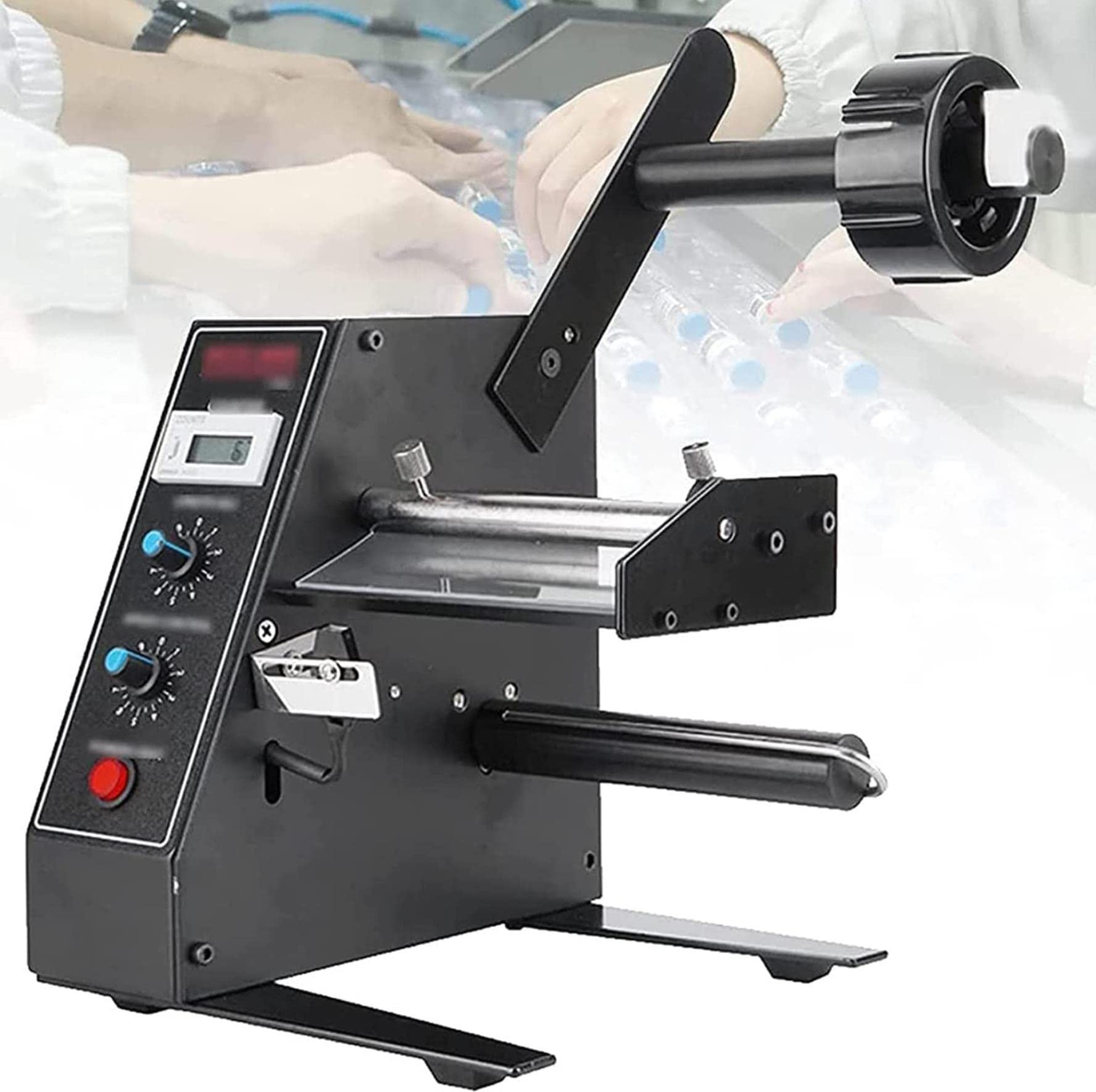 Automatischer Etikettenspender, Etikettentrennzeichen Mit Photosensor Automatikzählung 0-999999 Für Verschiedene Etikettengrößen Breite: 6-140 Mm