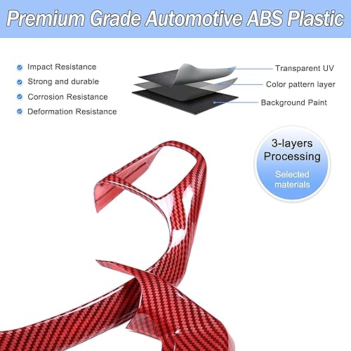 Vista 36 de Aunginsy Marco de botón de dirección de control central compatible con Ford Maverick 2022+ Bronco Sport 2021+ Escape 2020+ consola central, cubierta