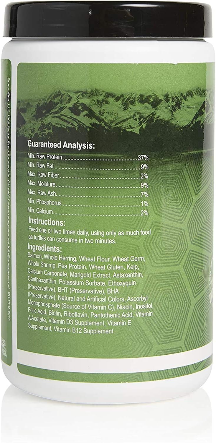 Omega One 3 Pack of Natural Protein Formula Adult Turtle Sticks, 12.5 Ounces Each