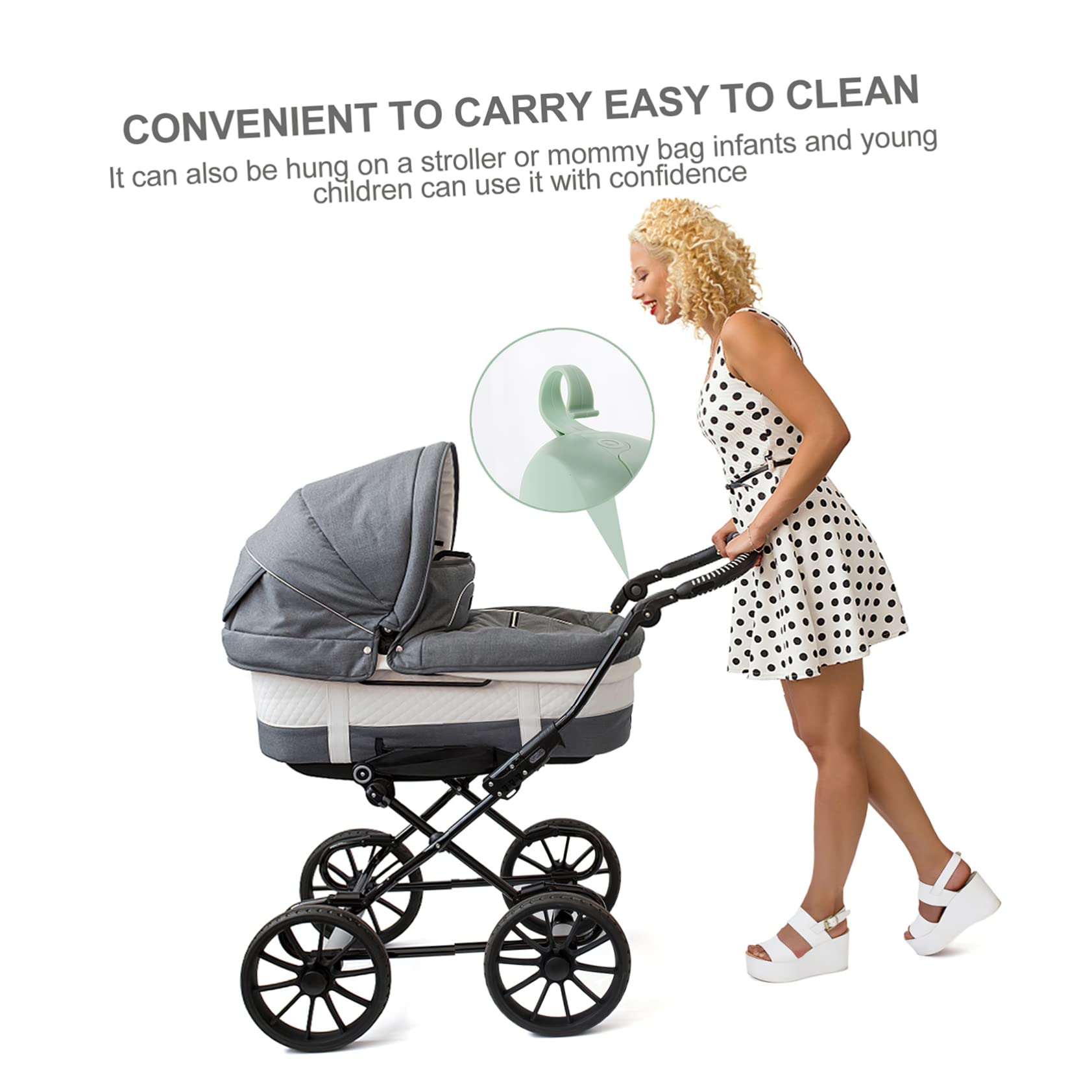 Totority 5pcs Baby Pacifier Holder Case Portable and Secure Storage Box for Travel Pp Material