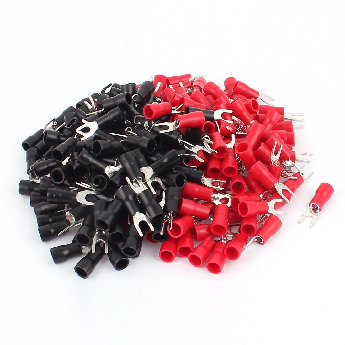 uxcell SV3.54 AWG 1412 Pre Insulated Fork Terminal Wire Connector