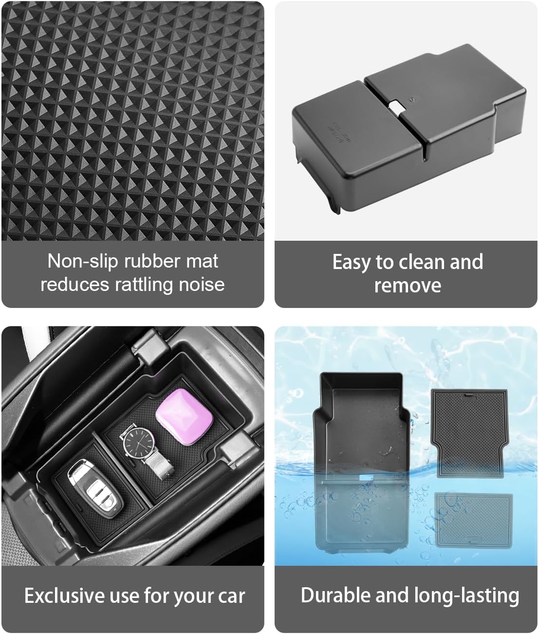 CDEFG for 2024 2025 Buick Envision Center Console Organizer Tray 2024 2025 Buick Envision Accessories Middle Console Organizer Armrest Storage Box(for Armrest) image 4