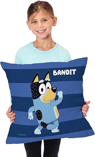 Miniatura 4 de Northwest Almohada Bluey, 18" x 18", Roll Call Bandit