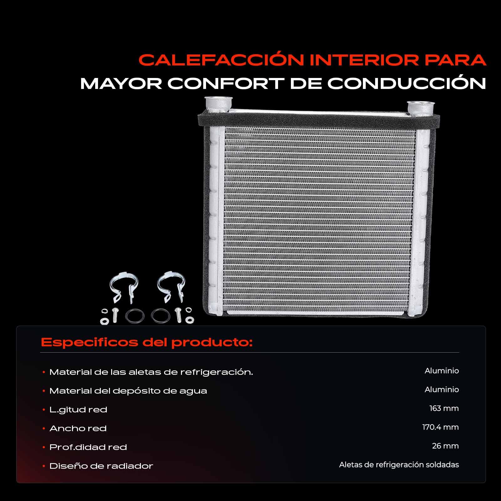 Frankberg Intercambiador de calor Calefacción interior sin Línea