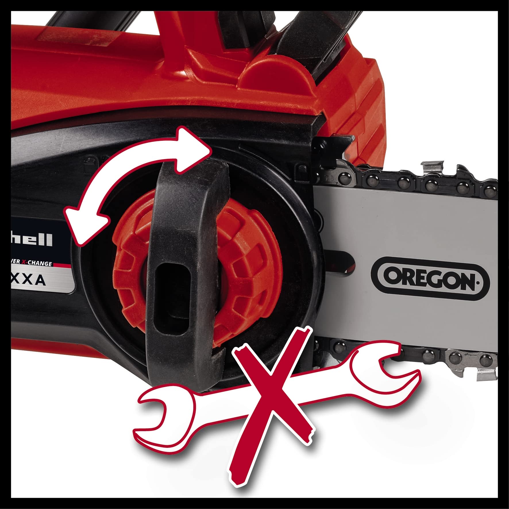 Einhell Professional Jedn. akum. piła łańc. FORTEXXA 18/20 TH Power X-Change (Li-Ion, 18 V, silnik bezsz., wysokiej jakości prowadnica OREGON o dł. 20 cm, maks. 3800 obr./min, bez akum. i ładowarki)