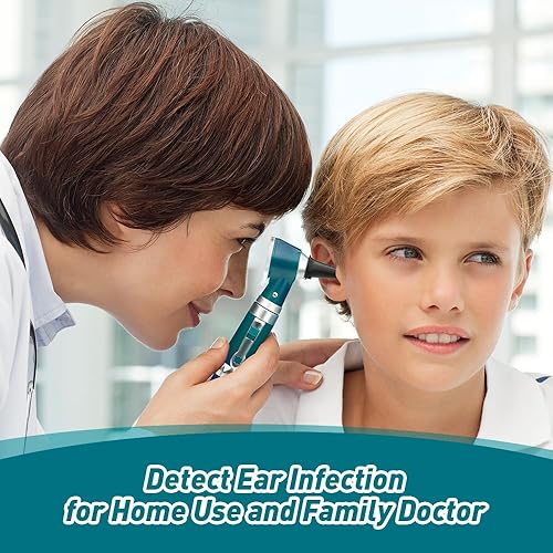 Miniatura 45 de SCIAN Otoscopio de 2ª generación con luz, herramienta de diagnóstico para el cuidado de los oídos con pantalla LCD, juego de otoscopio médico